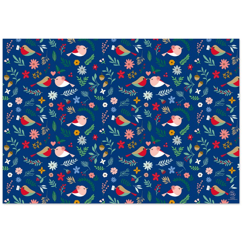Papel de regalo Bird Love Story