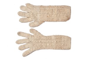 100% Baby Alpaka Handschuhe - Beige