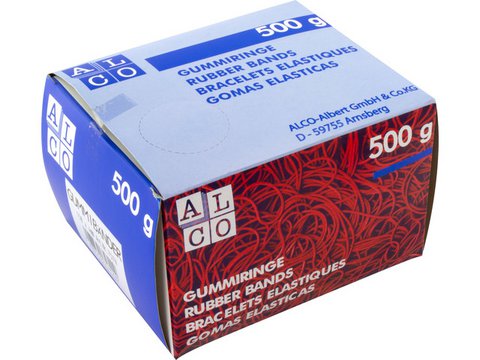 Elastics Alco 150x4mm Naturkarton 500 Gramm