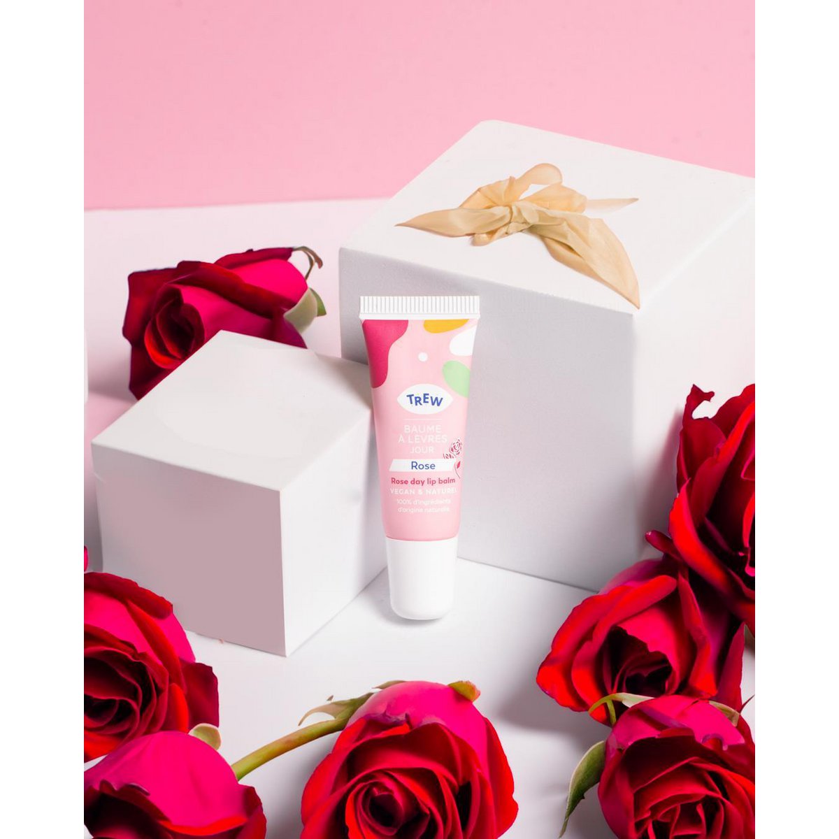 Day Lip Balm Rose Aroma 100% Natural & Vegan : Bulk