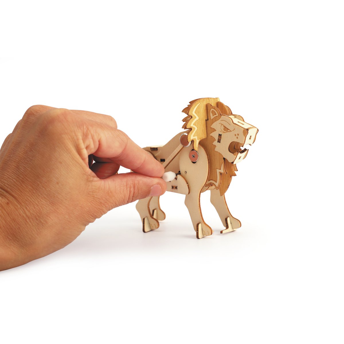 WOODEN MODEL 3D MECHANICAL LION