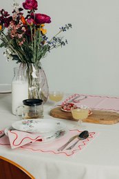 Maude Napkins with wave trim (Set of 2)