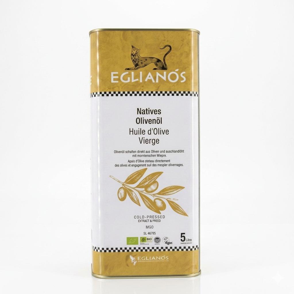 EGLIANOS - VIRGIN OLIVE OIL 5LT ​​CANISTER