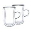 Double wall tea cups with handle - Lot of 2