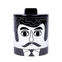 Kitsch Kitchen storage jar Carlos z/w