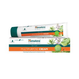  Himalaya multipurpose cream, white tube with teal green cap, natural herbal ingredients, skincare product