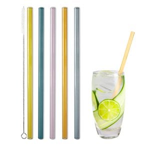 Glass drinking straw