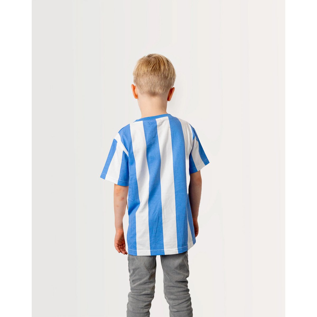 Koaa - Shaun Das Schaf «Smile» Stripes - T-shirt bleu