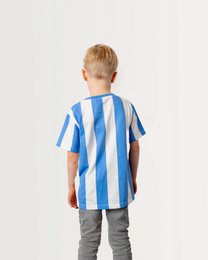 Koaa - Shaun Das Schaf «Smile» Stripes - T-shirt bleu