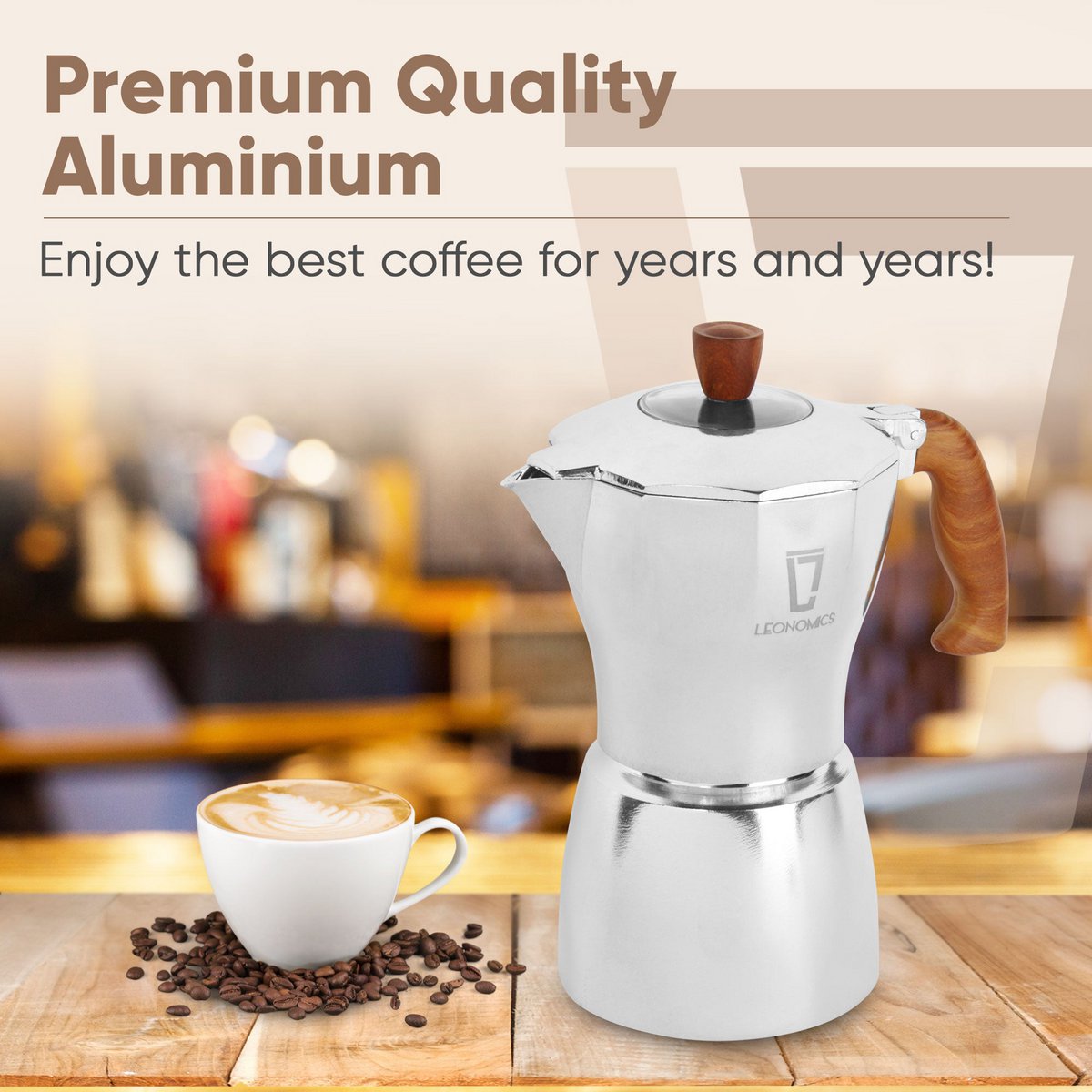 Olla Moka Aluminio 300ml
