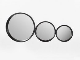Spiegel zwart rond Ø 80 cm