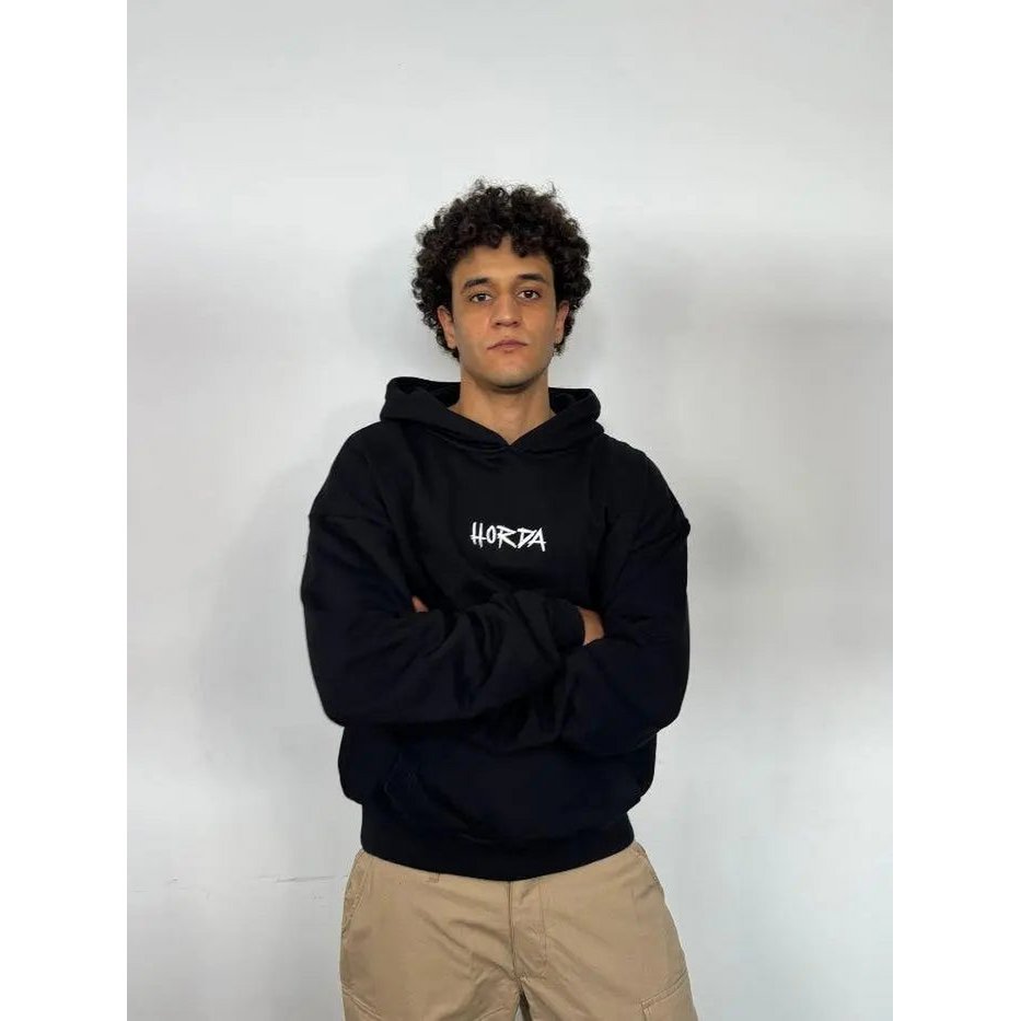 Felpa con Cappuccio 460g Boxy Fit War — Streetwear Made in Italy | Horda Brand