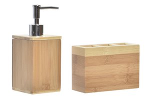 BAÑO SET 2 BAMBU 13X5X9 NATURAL PB185388