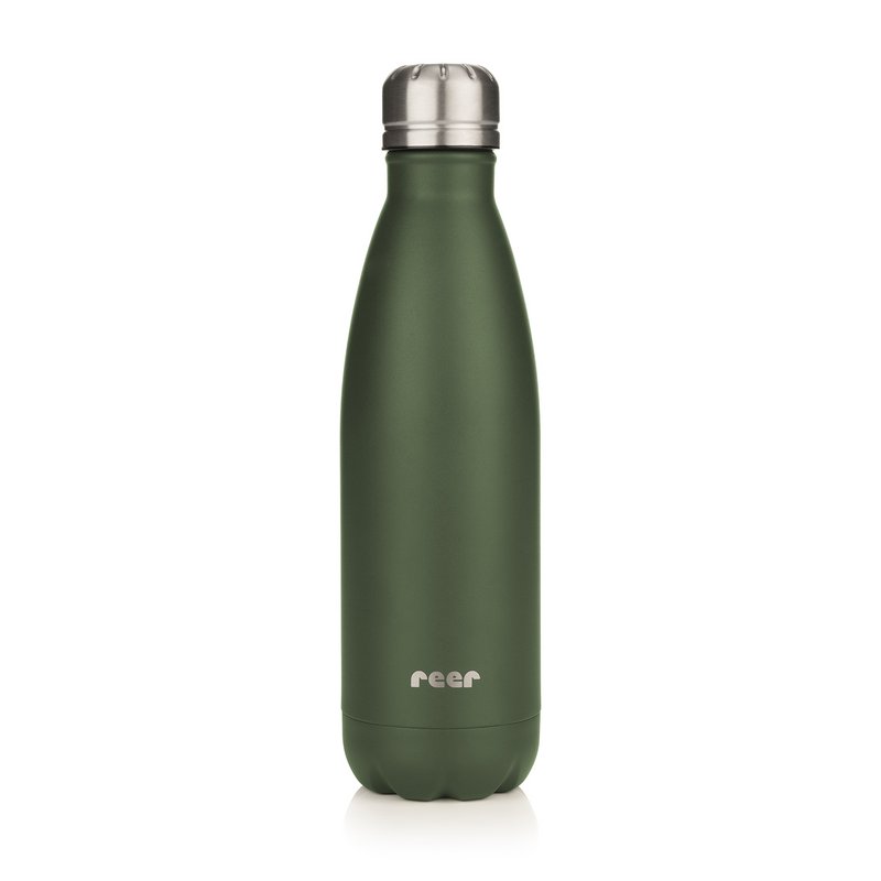 Farve rustfrit stål isoleret flaske 500ml, grøn