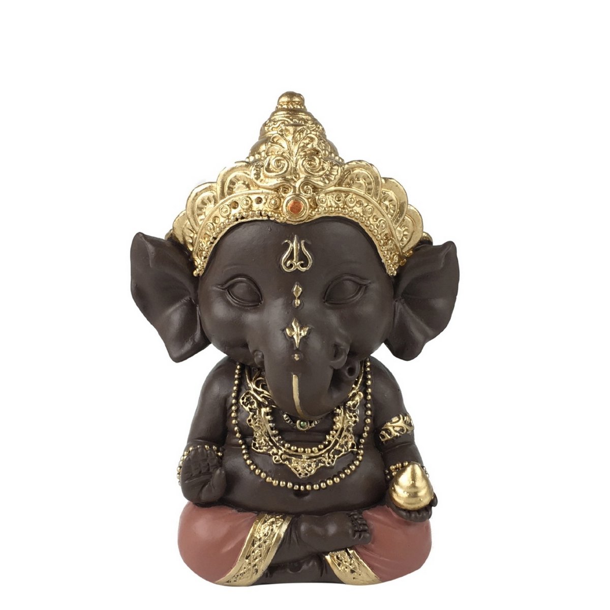 Statuette Ganesh 3 - Glücksbringer - Zen und Feng Shui Dekoration - Um eine entspannende und spirituelle Atmosphäre zu schaffen - Geschenkidee