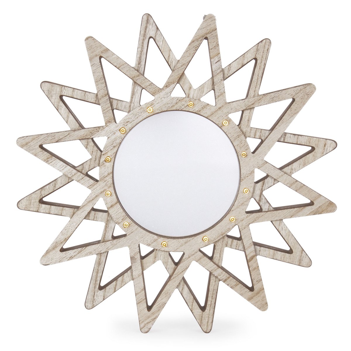 WOOD SUN MIRROR LIGHT
