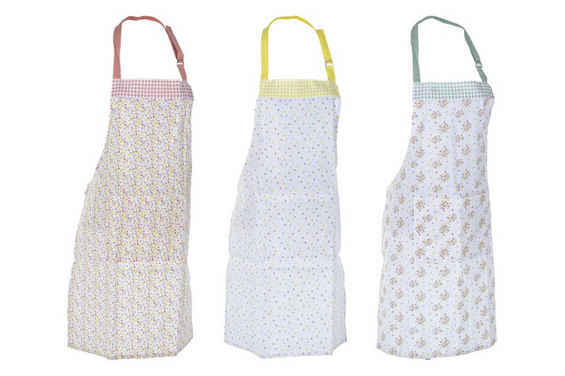 APRON SET 2 COTTON 60X80X0,1 VICHY 3 ASSORTMENTS. PC193038
