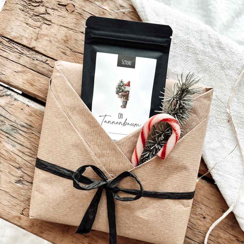 CHOCOLATE DROPS | Christmas tree | mini bag of whole milk