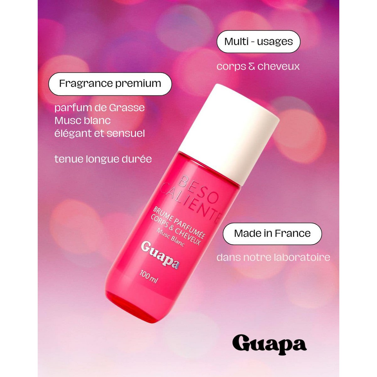 Perfumed body & hair mist – GUAPA – White musk