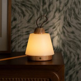 Liv Lysebrun Genopladelig Lampe