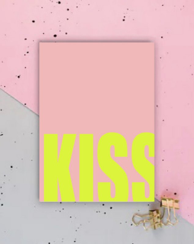 Kiss Postkarte