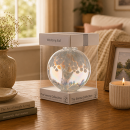 10cm Spirit Ball - Bruiloft - Wit