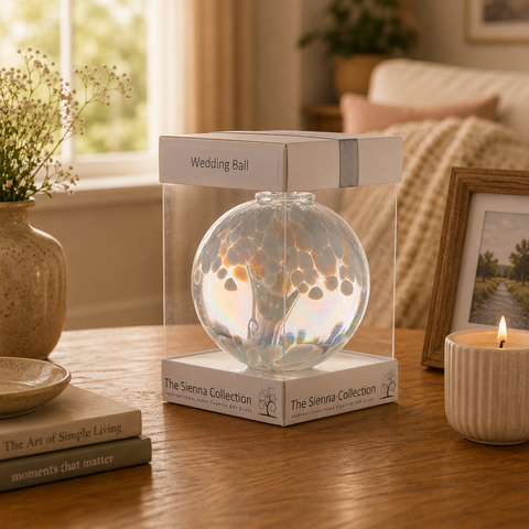 10cm Spirit Ball - Bruiloft - Wit