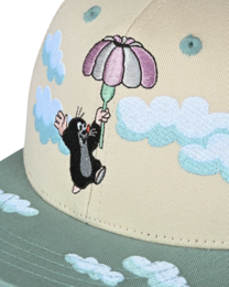 koaa – Den lille muldvarp “Over skyerne” – Snapback beige/blå
