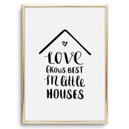 Poster: Love grows best in little houses
