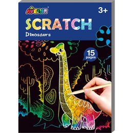 Scratch Art Book Mini A6 - Dinosaurer