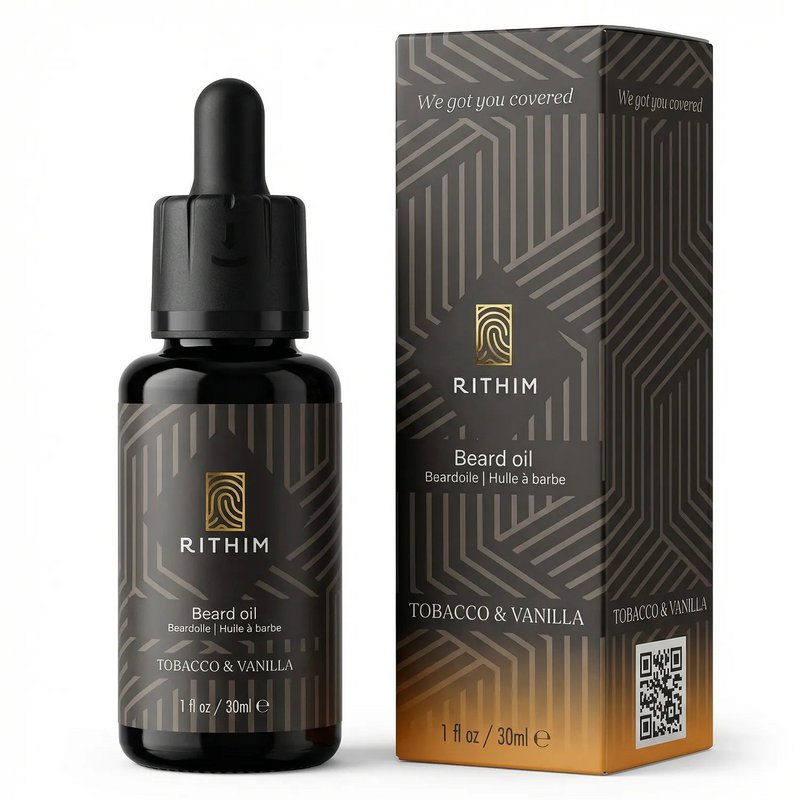 Tabak- und Vanille -Bartöl 30 ml