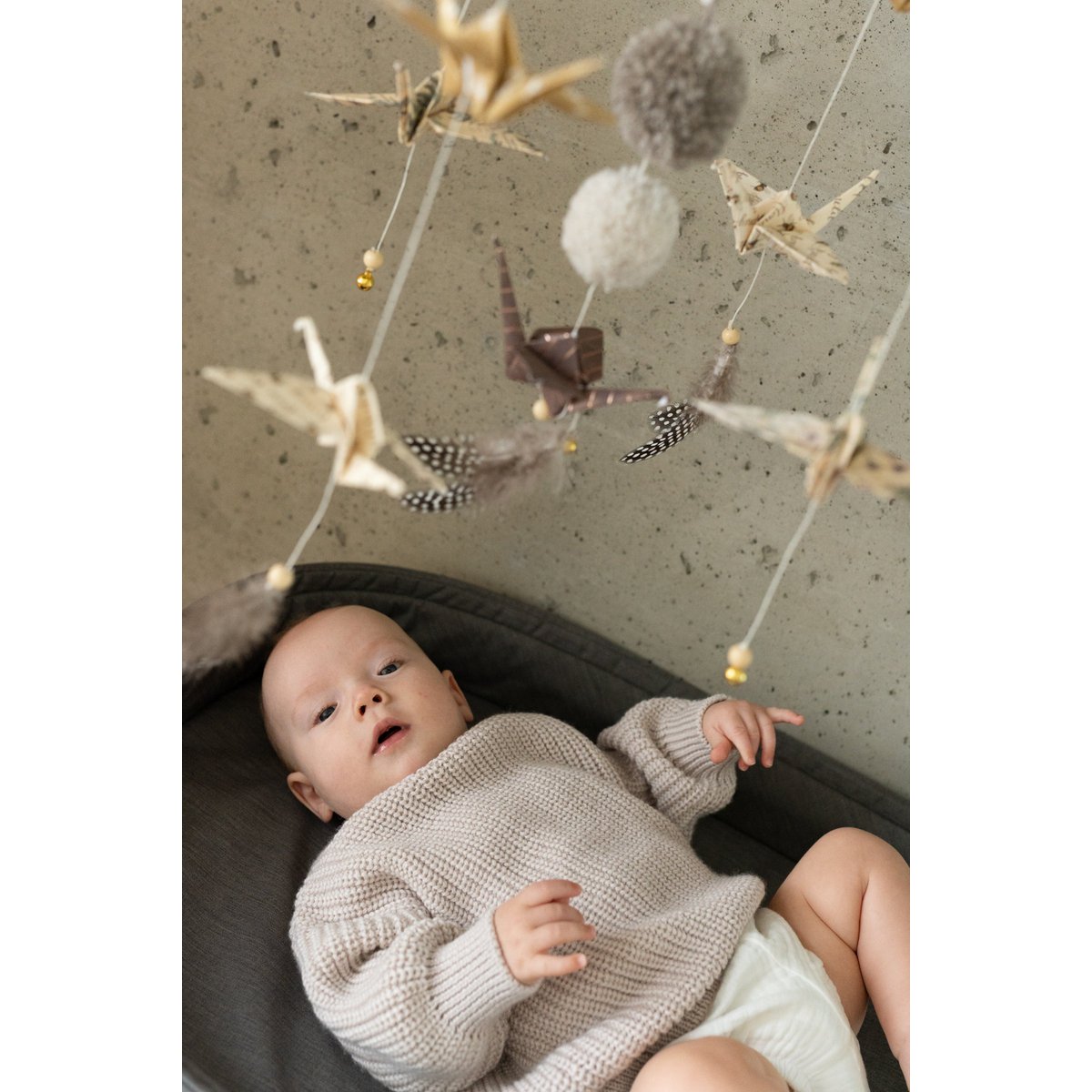 “Gold Dust” Origami Nursery Mobile