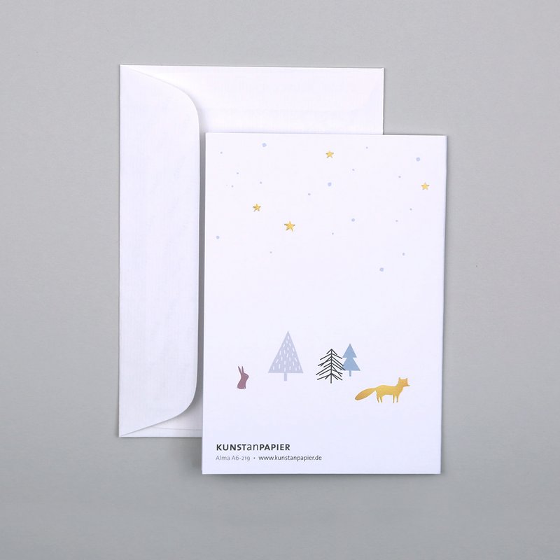 Weihnachtskarte Alma Wald