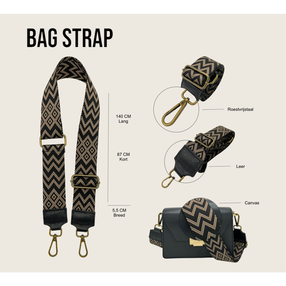 Tracolla per borsa Kiki