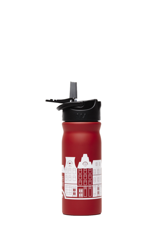 Vandflaske sugerør rustfrit stål 400 ml