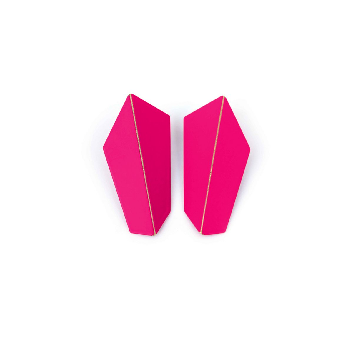 Boucles d'Oreilles Pliées Verticales