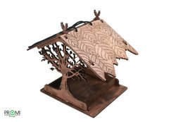 Vogelhäuschen, hängendes Vogelhäuschen aus Holz