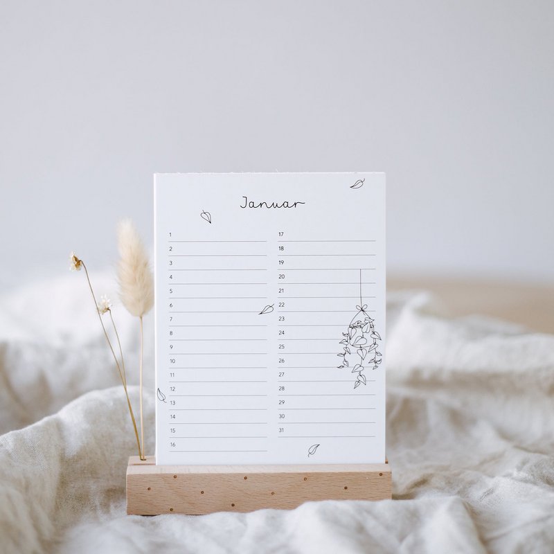 Desk calendar birthdays flower girls (PU = 10 pieces)
