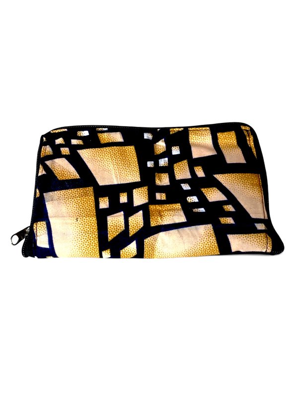 Kitenge | Borsa pieghevole Beige Nero