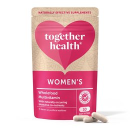 Multivitamin supplement for women, containing a blend of essential vitamins and minerals to support women's health.