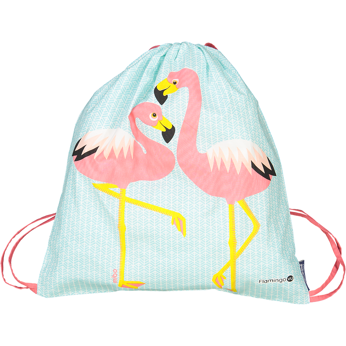 Activiteitenzak voor kinderen, biologisch katoen, roze flamingo