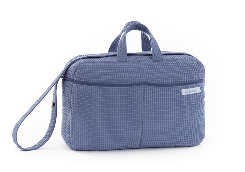 Crossbody barselstaske til barnevogn og hospital. Praktisk og elegant organisatortaske med stor kapacitet. Produkt fremstillet i Spanien.