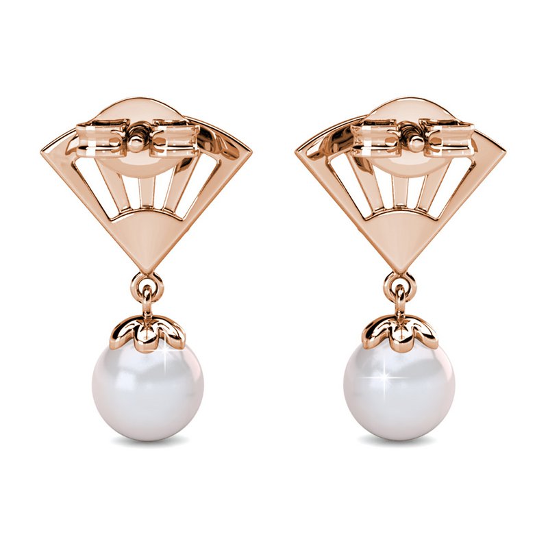 Incride Pearl Kolczyki - Rosental Gold and Crystal
