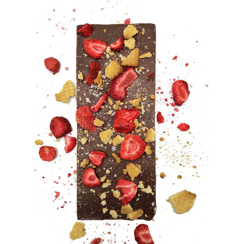 Ritonka Gourmet Selection Milk Chocolate; Strawberry, salt, caramel, shortbread biscuits 130g
