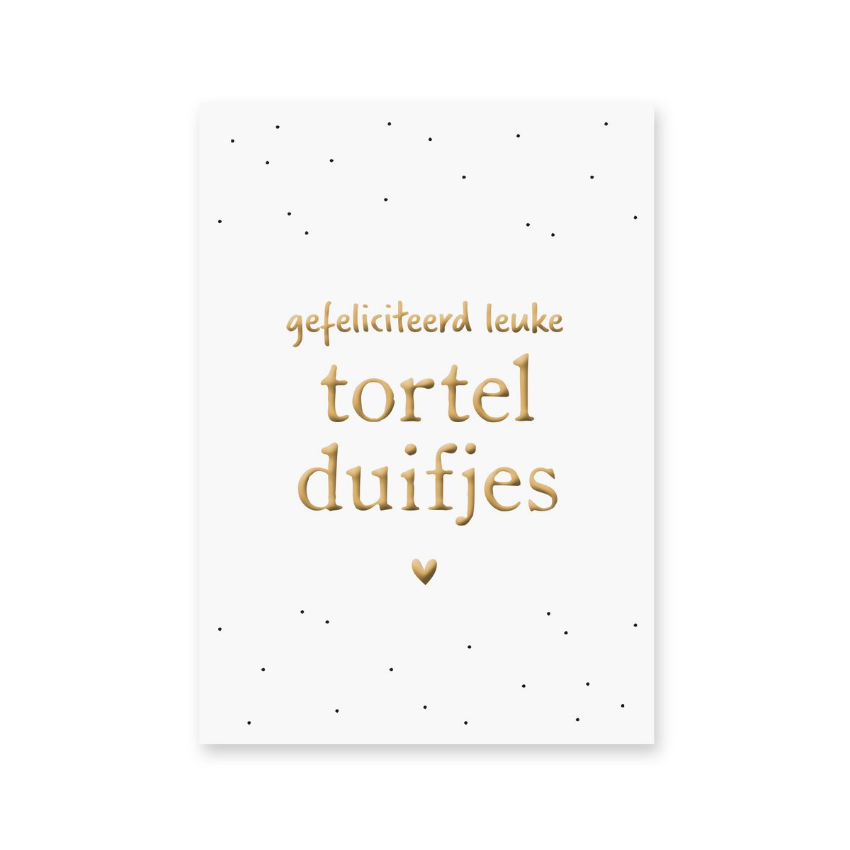 Map Lovebirds | gold foil