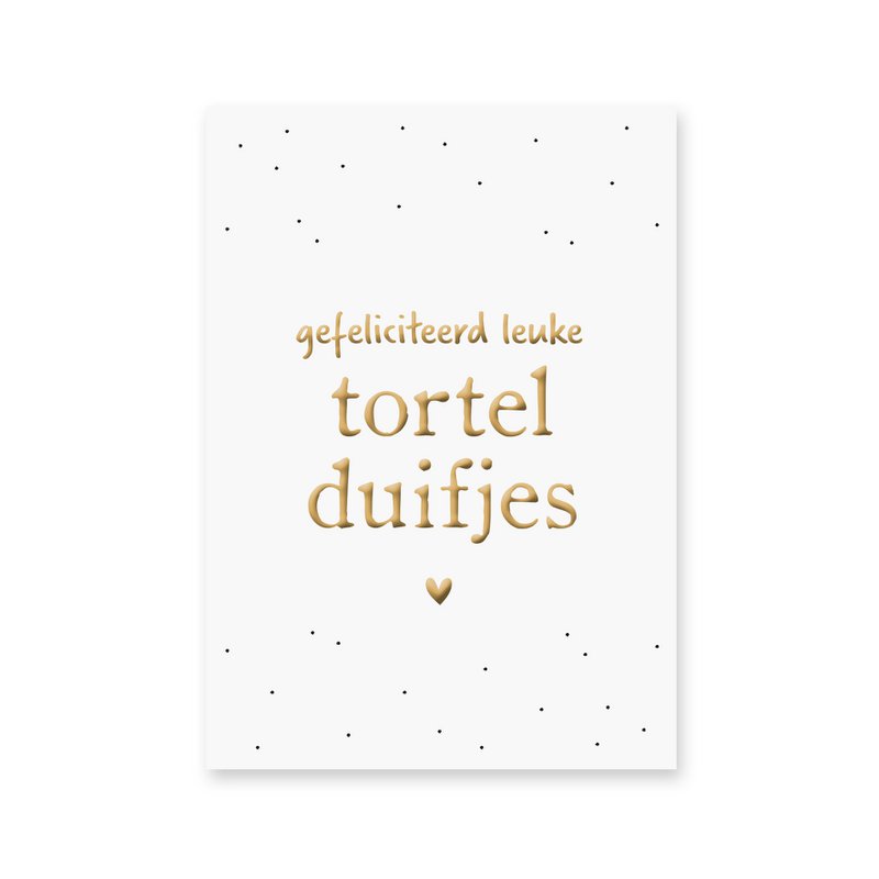 Map Lovebirds | gold foil