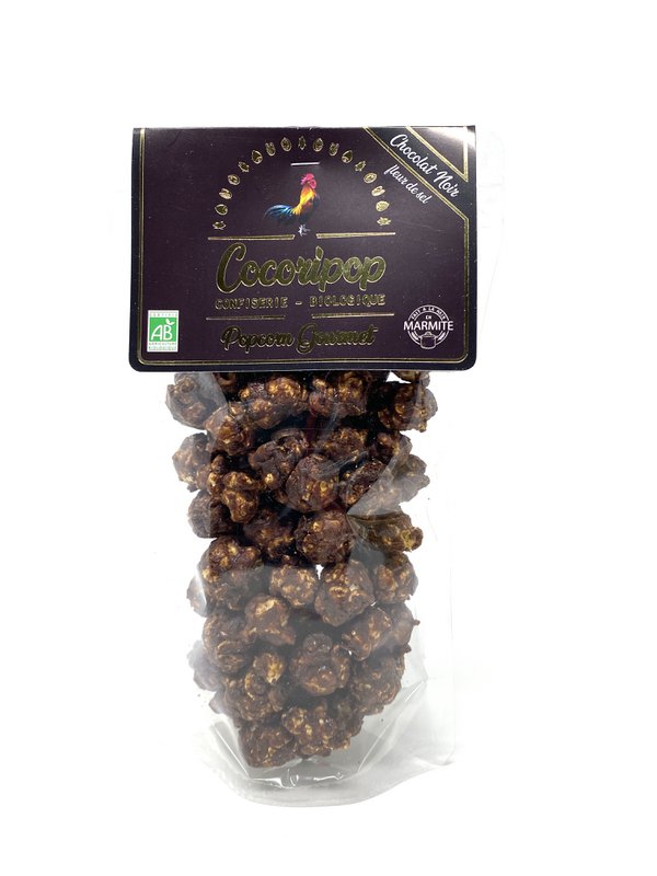 Mørk chokolade fleur de sel popcorn (2024 Epicures guldmedalje)