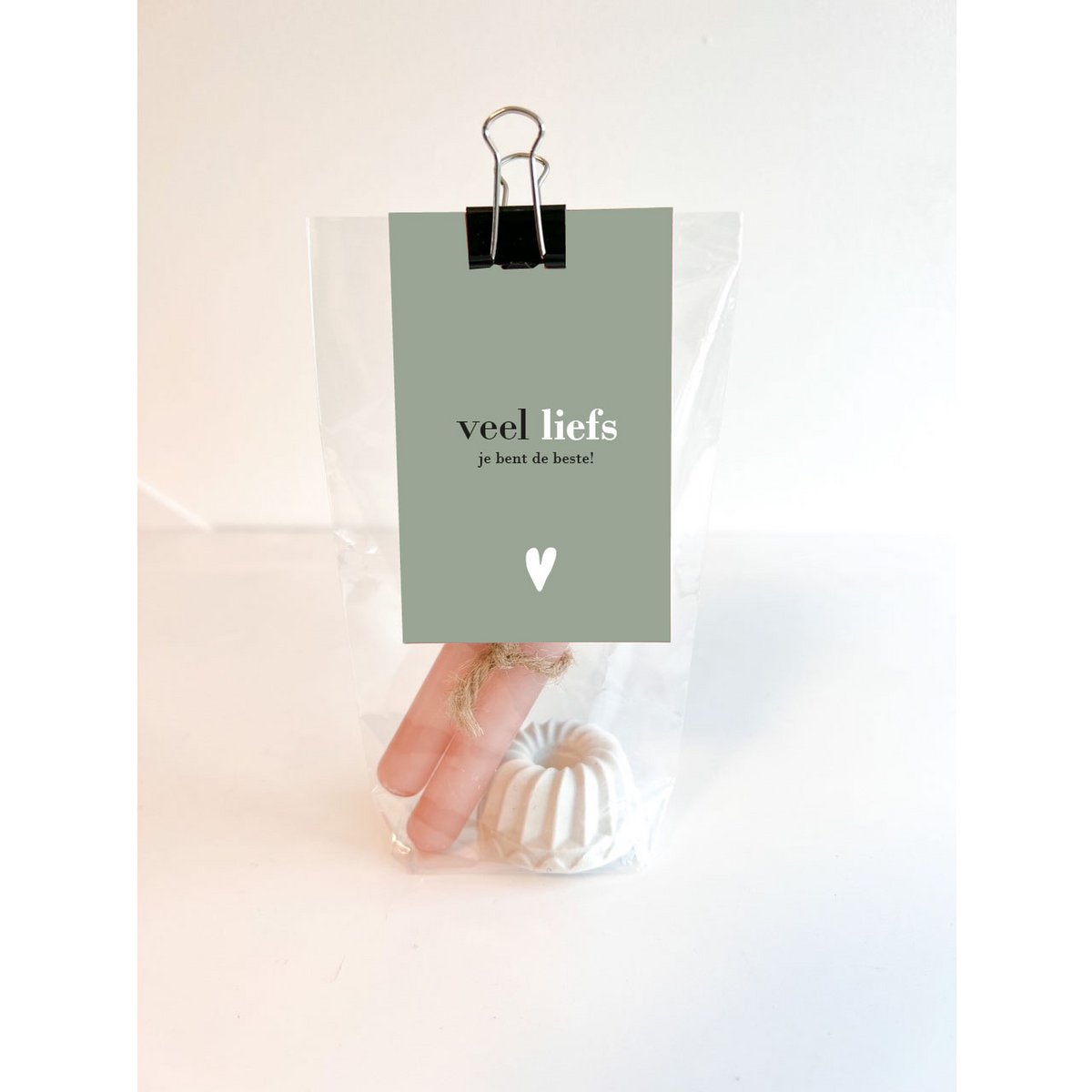 Geschenktüten-Kerzenständer – viel Liebe