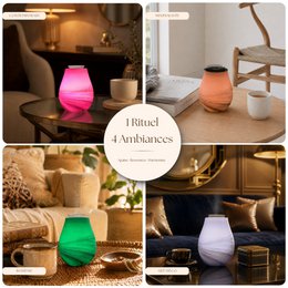Soft heat diffuser - Calorya n ° 11 - in glass - Diffusion and lamp - Aromatherapy accessory - Decoration and gift idea
