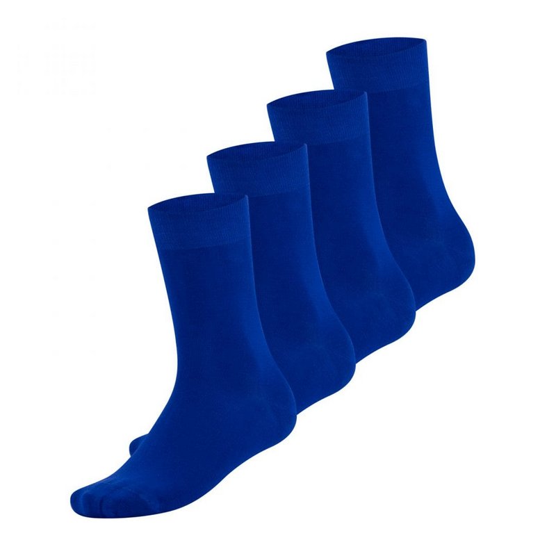 Bambocks Bamboo socks 4 pair Cobalt blue